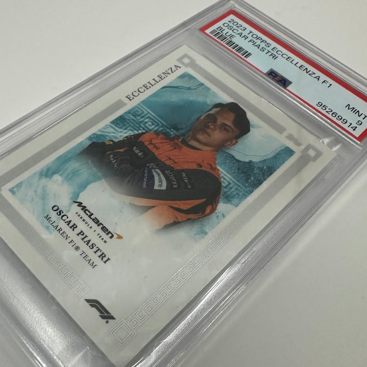 PSA 9 - /49 Oscar Piastri - Blue - 2023 Topps Eccellenza F1