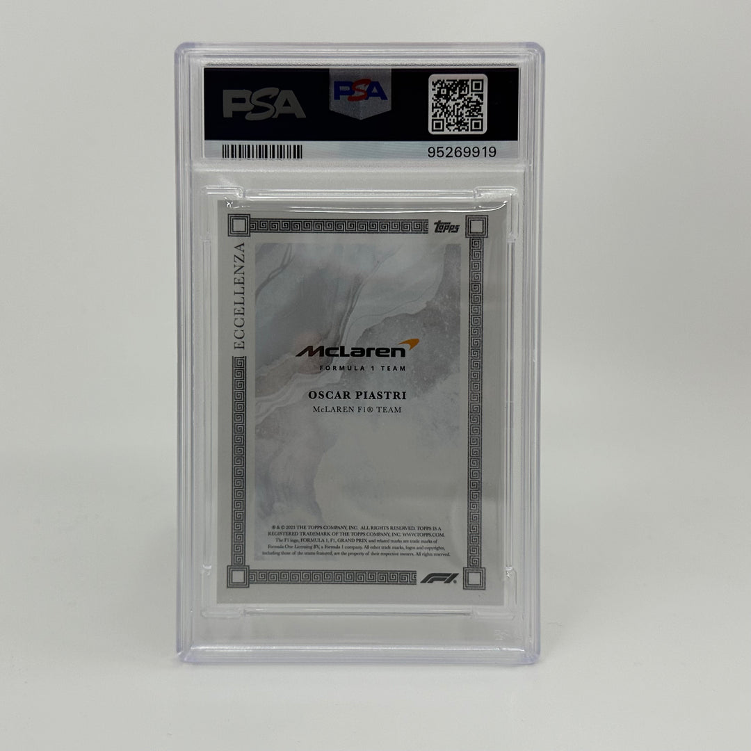 PSA 9 - /75 Oscar Piastri - Gray - 2023 Topps Eccellenza F1