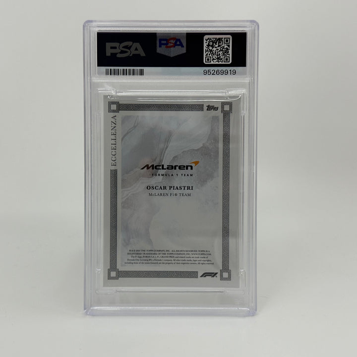 PSA 9 - /75 Oscar Piastri - Gray - 2023 Topps Eccellenza F1