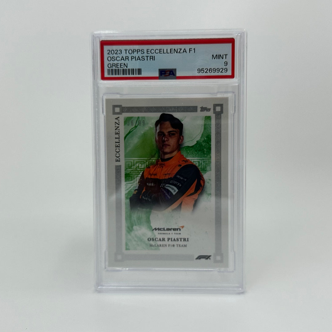 PSA 9 - /99 Oscar Piastri - Green - 2023 Topps Eccellenza F1
