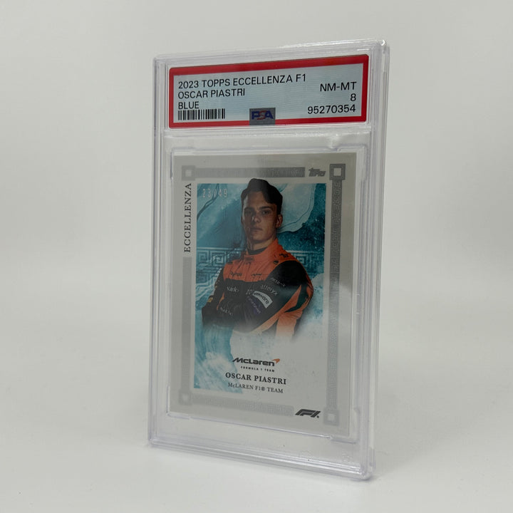 PSA 8 - /49 Oscar Piastri - Blue - 2023 Topps Eccellenza F1