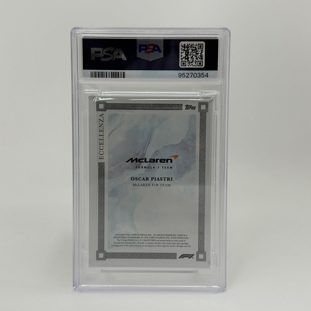 PSA 8 - /49 Oscar Piastri - Blue - 2023 Topps Eccellenza F1