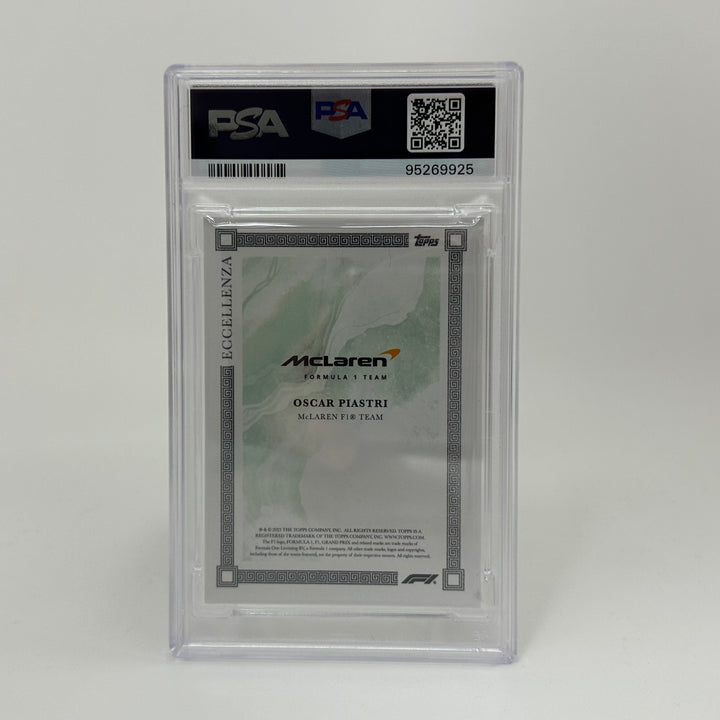 PSA 8 - /99 Oscar Piastri - Green - 2023 Topps Eccellenza F1