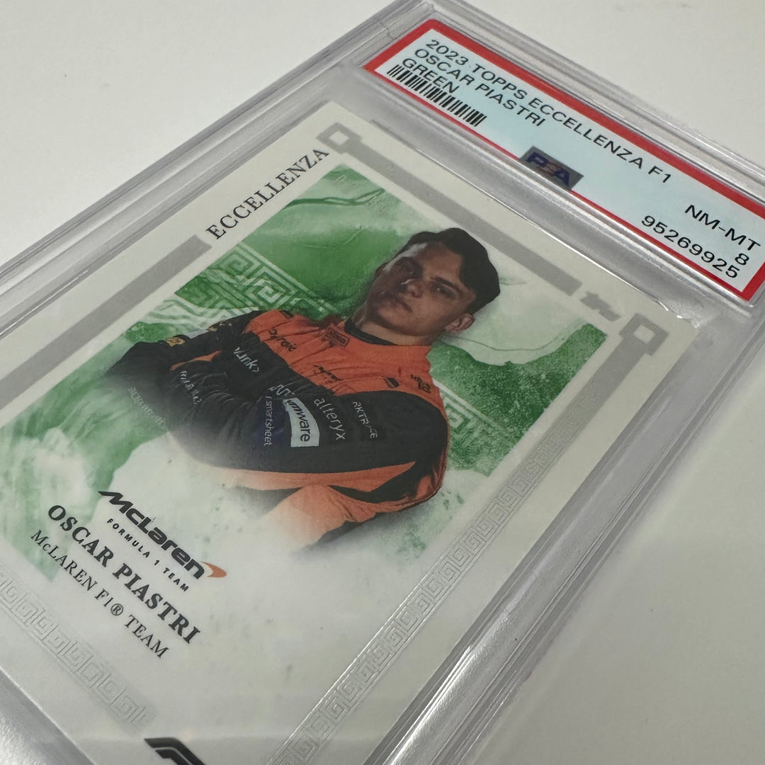 PSA 8 - /99 Oscar Piastri - Green - 2023 Topps Eccellenza F1