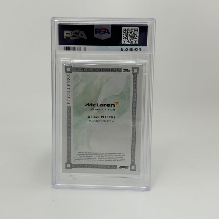 PSA 10 - 69/99 Oscar Piastri - Green - 2023 Topps Eccellenza F1