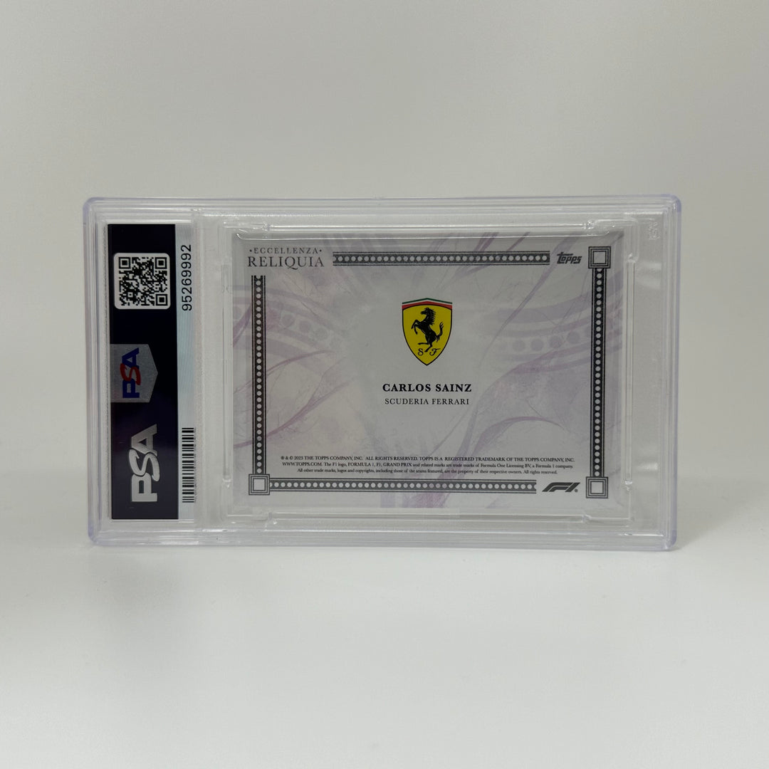 PSA 8 - 05/25 - Carlos Sainz - Purple - 2023 Topps Eccellenza Reliquia