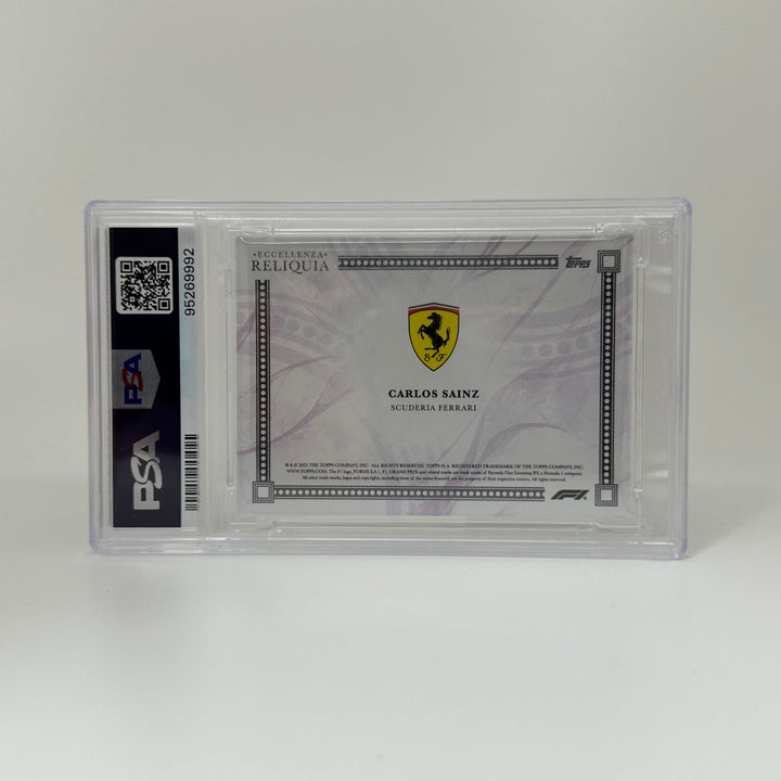 PSA 8 - 05/25 - Carlos Sainz - Purple - 2023 Topps Eccellenza Reliquia