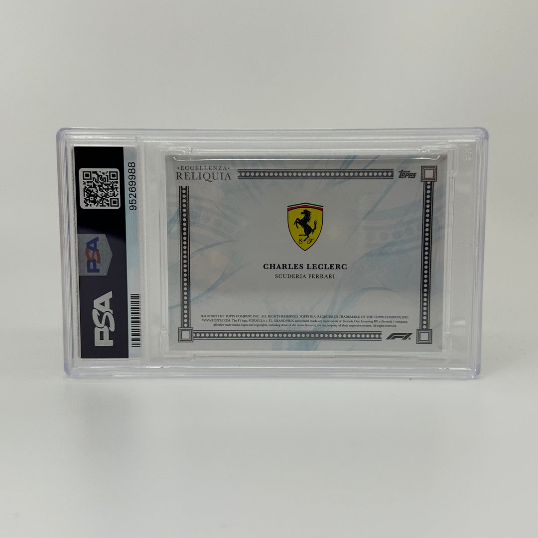 PSA 9 - 48/49 - Charles Leclerc - Blue - 2023 Topps Eccellenza Reliquia