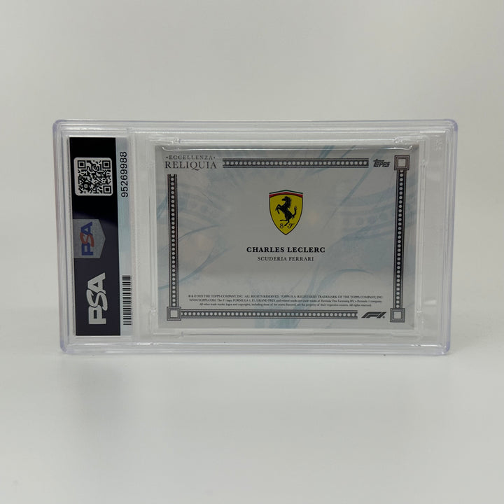 PSA 9 - 48/49 - Charles Leclerc - Blue - 2023 Topps Eccellenza Reliquia