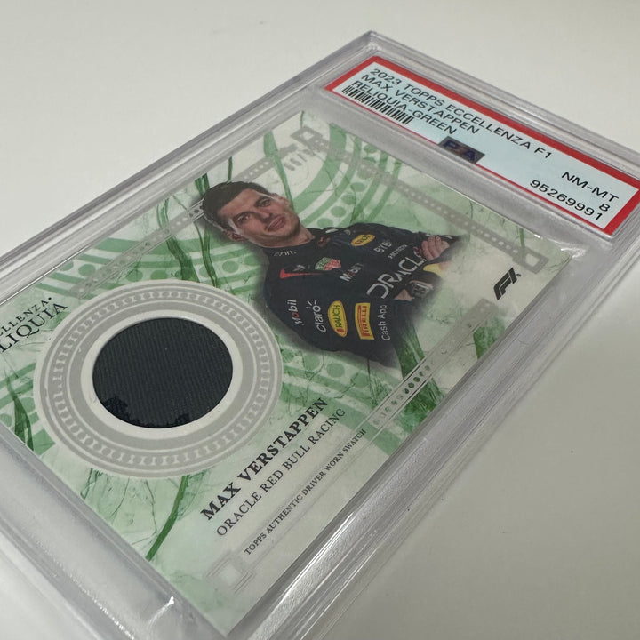PSA 8 - 66/99 - Max Verstappen - Green - 2023 Topps Eccellenza Reliquia