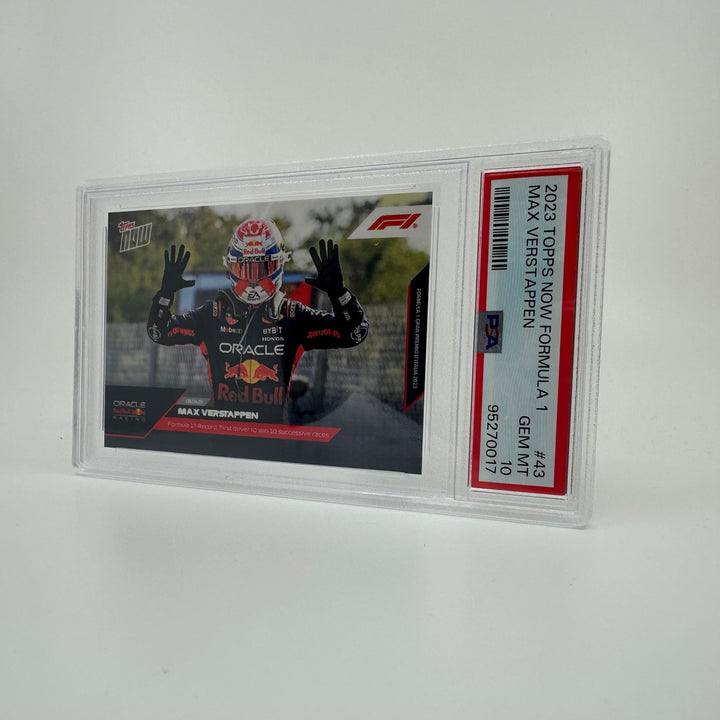 PSA 10 - Max Verstappen - 2023 Topps Now #43 - 10 Wins