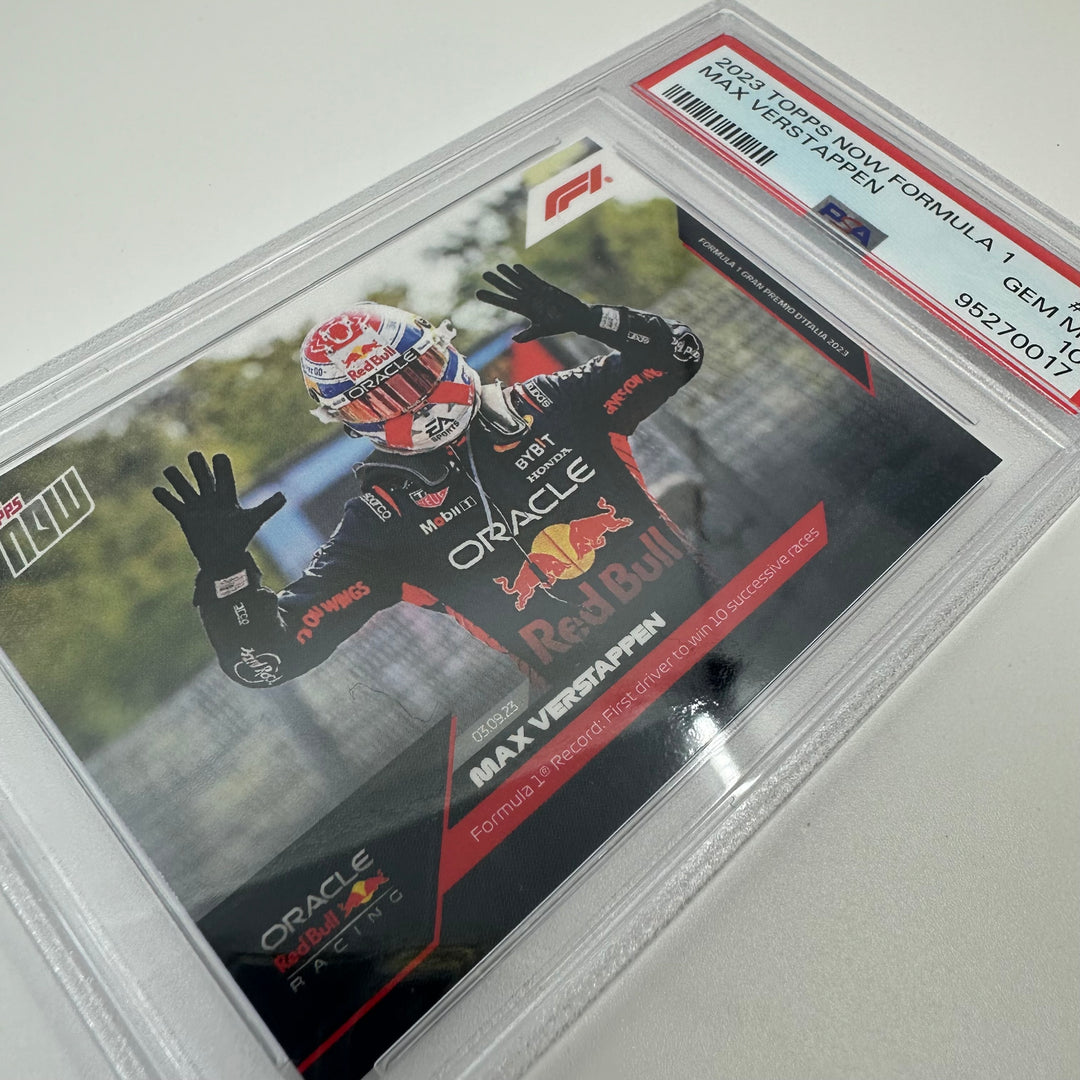 PSA 10 - Max Verstappen - 2023 Topps Now #43 - 10 Wins