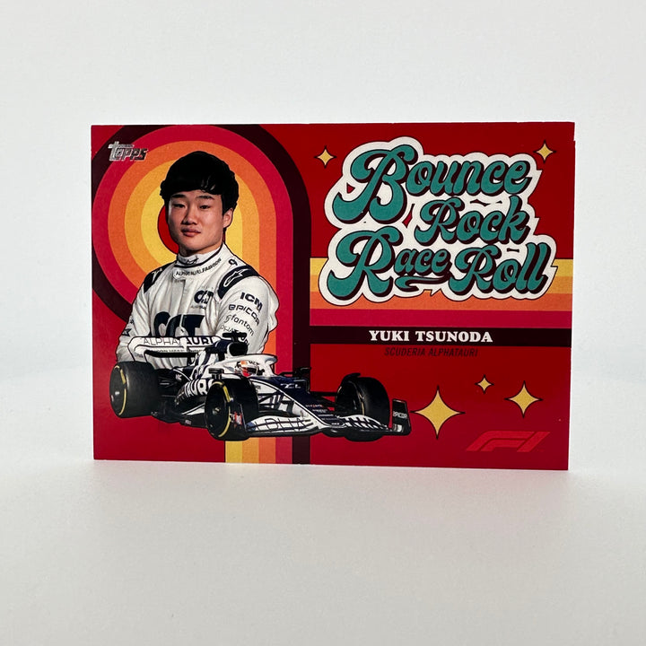 5/5 Red - Yuki Tsunoda - 2022 Topps Formula 1 - Bounce, Rock, Race, Rolle