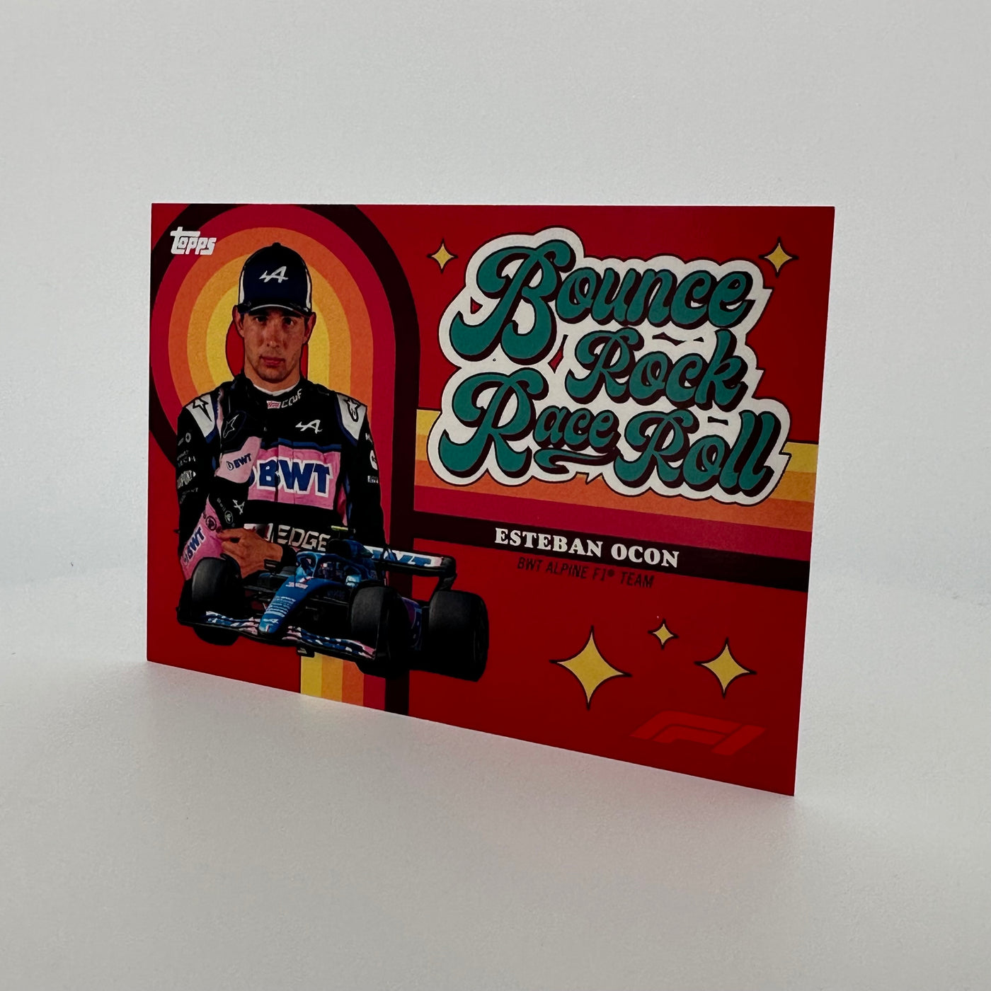 3/5 Red - Esteban Ocon - 2022 Topps Formula 1 - Bounce, Rock, Race, Rolle