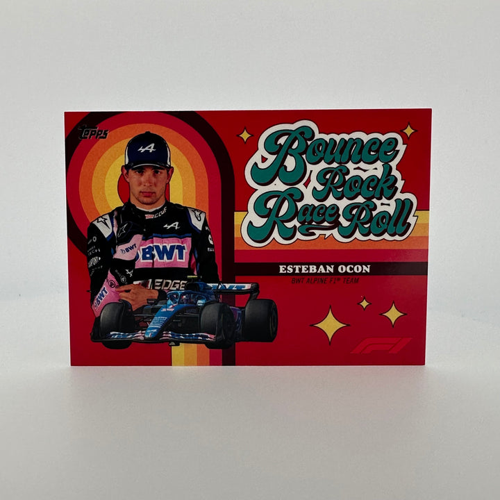 3/5 Red - Esteban Ocon - 2022 Topps Formula 1 - Bounce, Rock, Race, Rolle