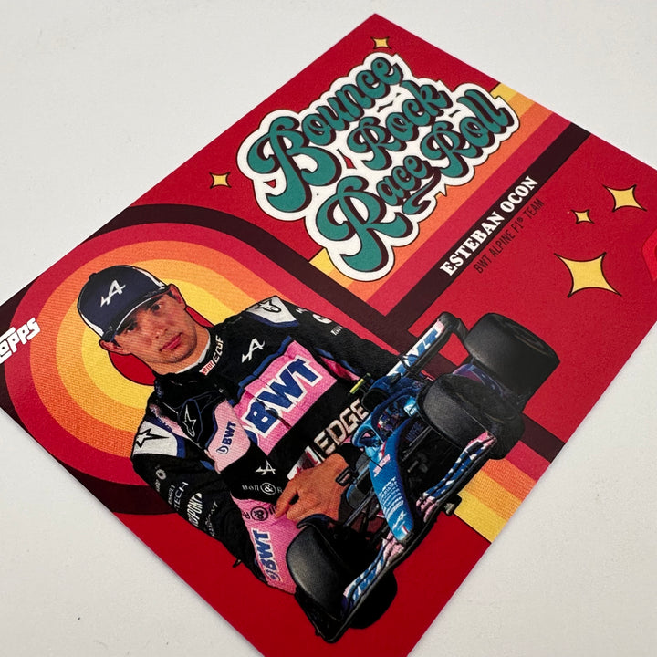 3/5 Red - Esteban Ocon - 2022 Topps Formula 1 - Bounce, Rock, Race, Rolle