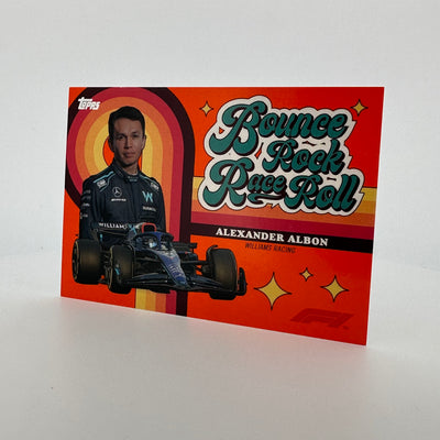 01/25 Orange - Alexander Albon - 2022 Topps Formula 1 - Bounce, Rock, Race, Roll