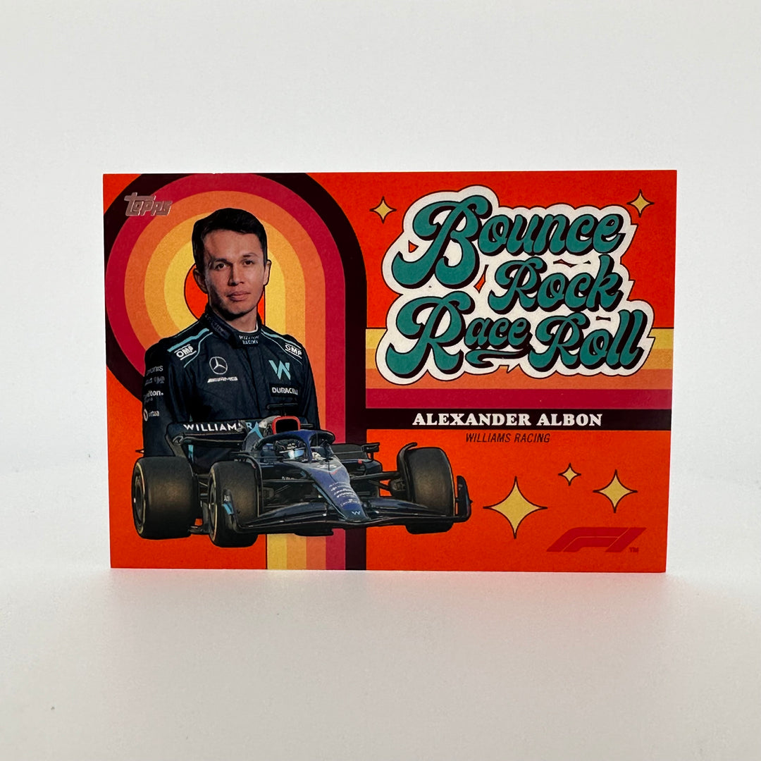 01/25 Orange - Alexander Albon - 2022 Topps Formula 1 - Bounce, Rock, Race, Roll
