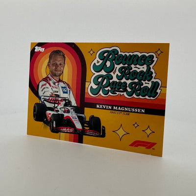 08/50 Gold - Kevin Manussen - 2022 Topps Formula 1 - Bounce, Rock, Race, Roll
