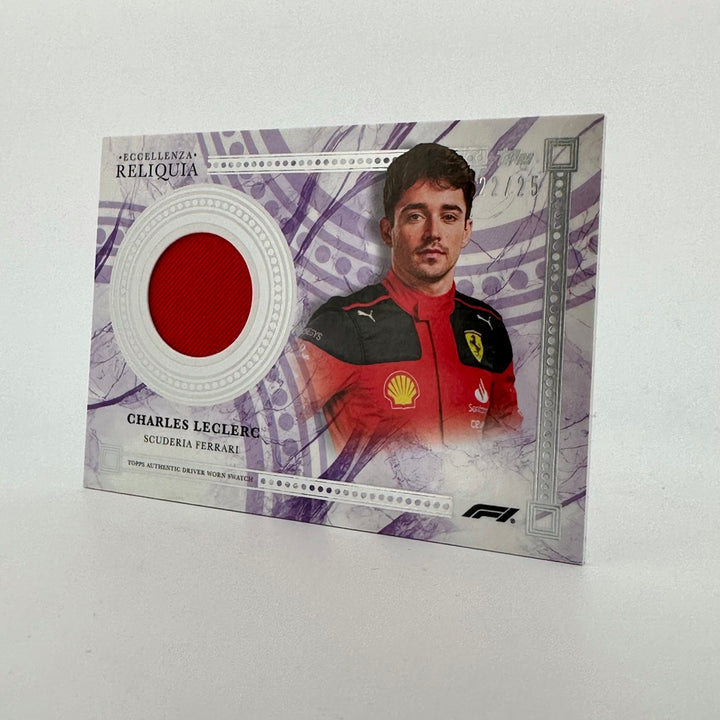 22/25 - Charles Leclerc - Purple - 2023 Topps Eccellenza Reliquia