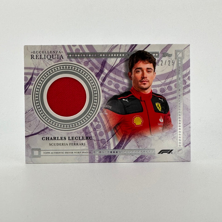 22/25 - Charles Leclerc - Purple - 2023 Topps Eccellenza Reliquia