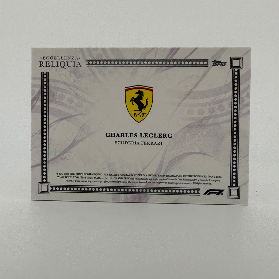 22/25 - Charles Leclerc - Purple - 2023 Topps Eccellenza Reliquia