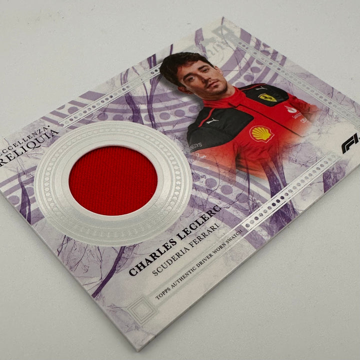22/25 - Charles Leclerc - Purple - 2023 Topps Eccellenza Reliquia