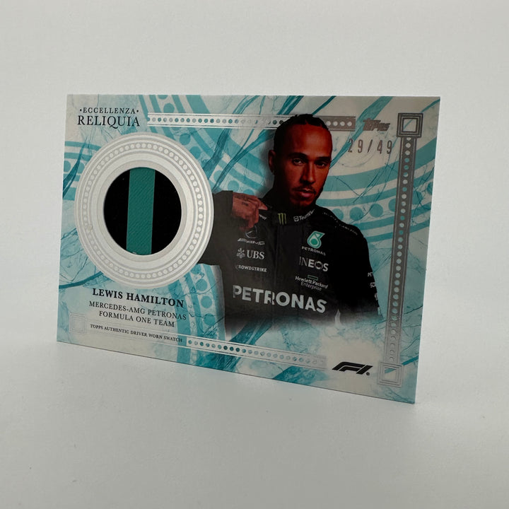 29/49 - Lewis Hamilton - Blue - 2023 Topps Eccellenza Reliquia