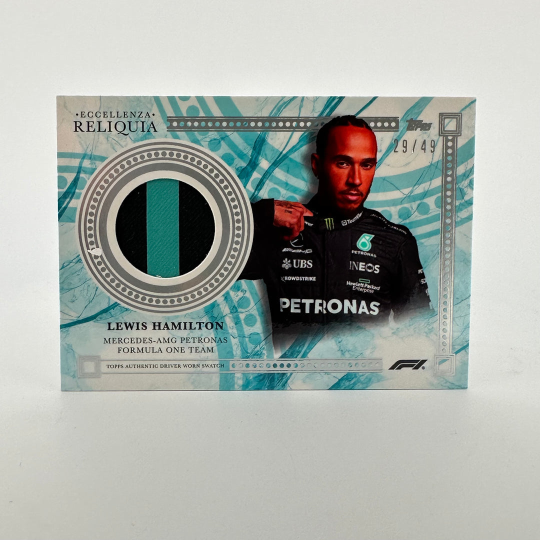 29/49 - Lewis Hamilton - Blue - 2023 Topps Eccellenza Reliquia