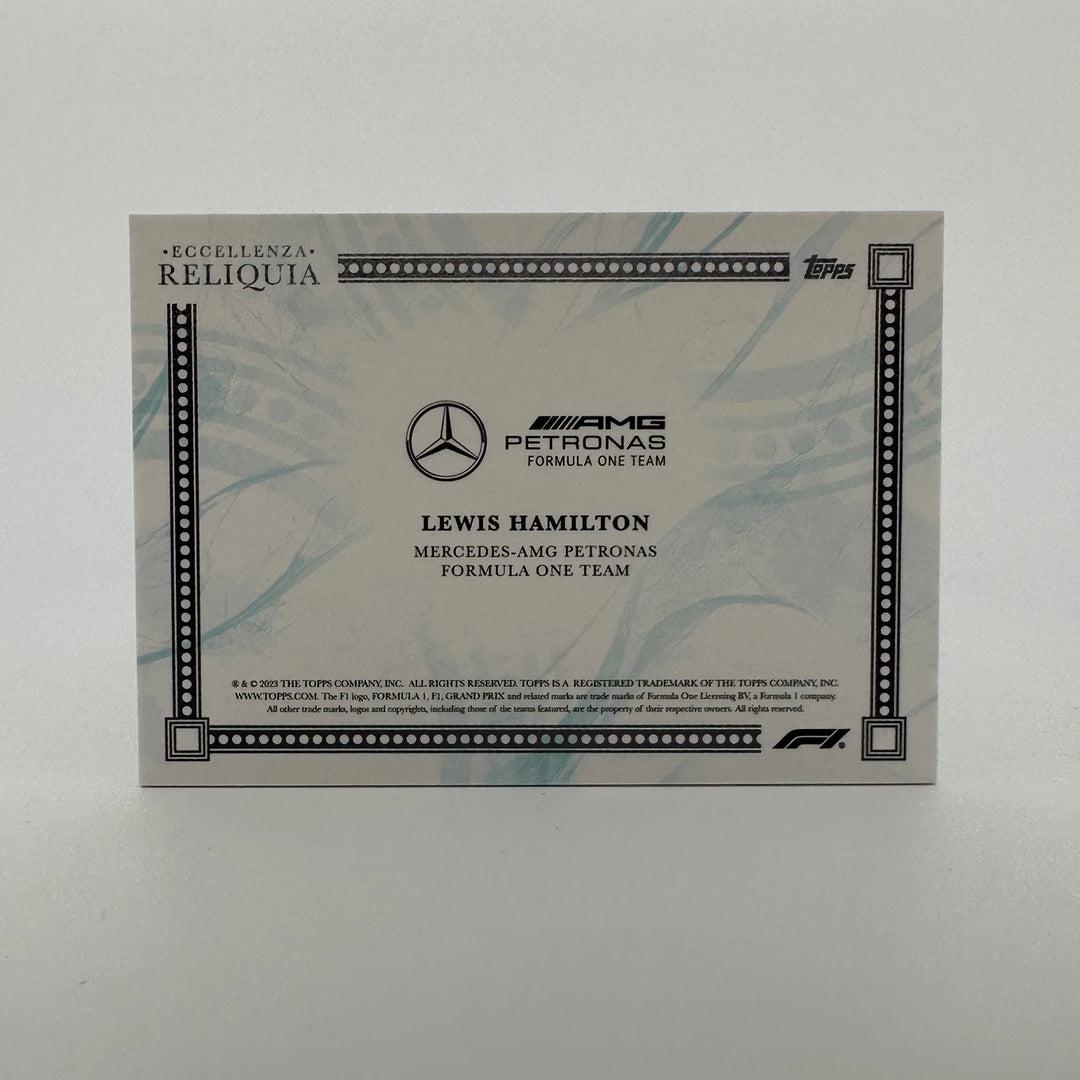 29/49 - Lewis Hamilton - Blue - 2023 Topps Eccellenza Reliquia