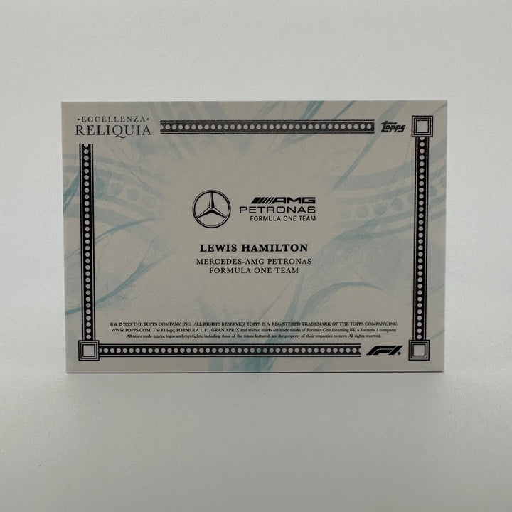 29/49 - Lewis Hamilton - Blue - 2023 Topps Eccellenza Reliquia