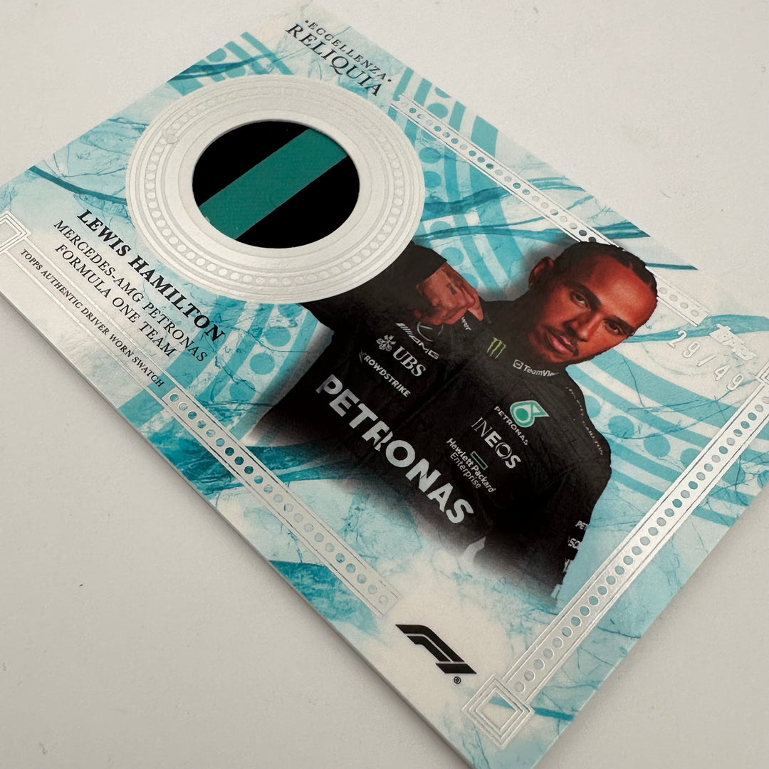 29/49 - Lewis Hamilton - Blue - 2023 Topps Eccellenza Reliquia
