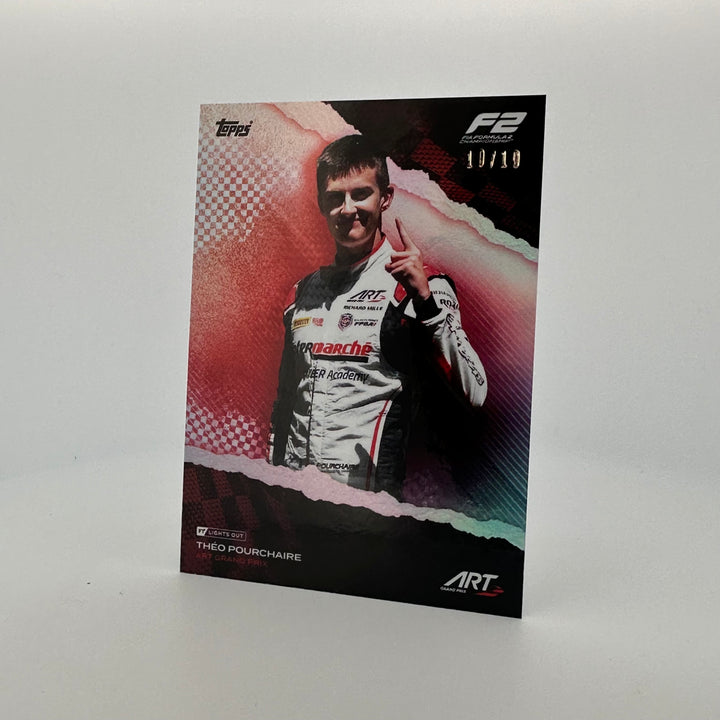 10/10 Red - Theo Pourchaire - 2022 Topps Lights Out