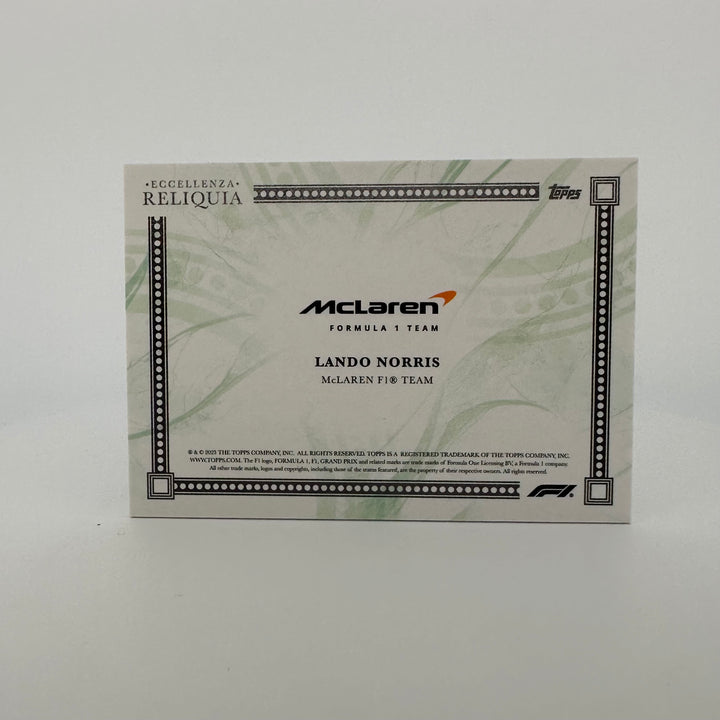 31/99 Green - Lando Norris - 2023 Eccellenza Reliquia - Orange Patch