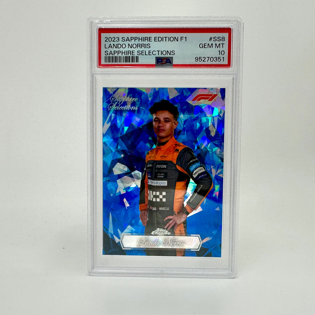 PSA 10 - Lando Norris #SS8 - Sapphire Selections - 2023 Topps Chrome F1