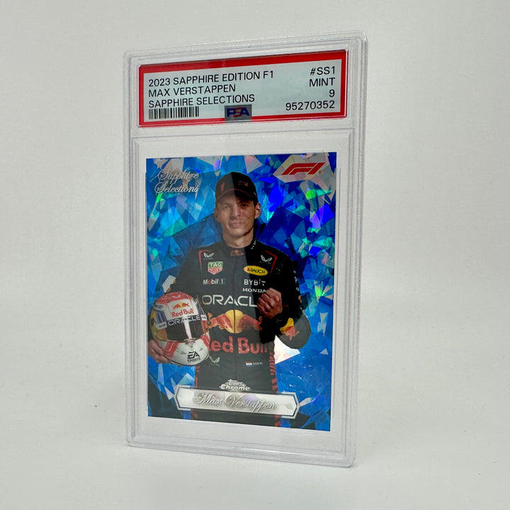 PSA 9 - Max Verstappen #SS1 - 2023 Chrome Sapphire Selections