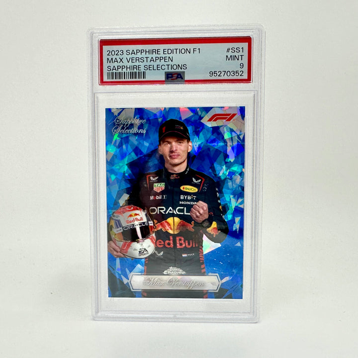PSA 9 - Max Verstappen #SS1 - 2023 Chrome Sapphire Selections