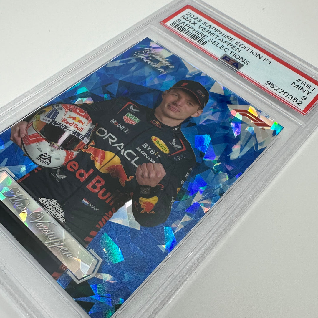 PSA 9 - Max Verstappen #SS1 - 2023 Chrome Sapphire Selections