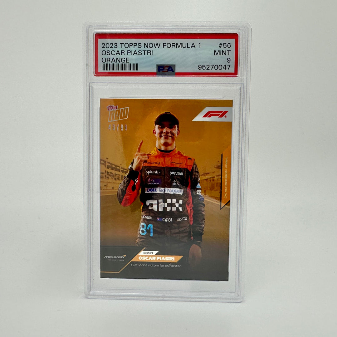 PSA 9 - 43/99 Oscar Piastri #56 - Orange - 2023 Topps Now