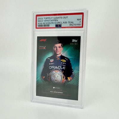 PSA 7 - 08/99 - Max Verstappen - Most Wins and Races - History Maker - Teal