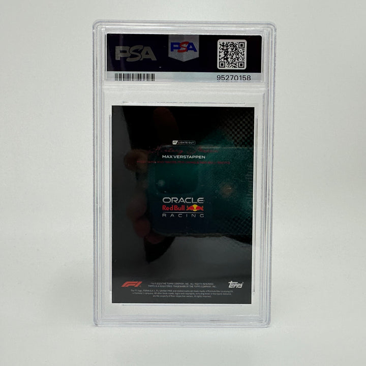 PSA 7 - 08/99 - Max Verstappen - Most Wins and Races - History Maker - Teal