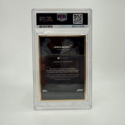 PSA 9 - 1/1 Gold Frame - Lando Norris - 2021 Topps Lights Out
