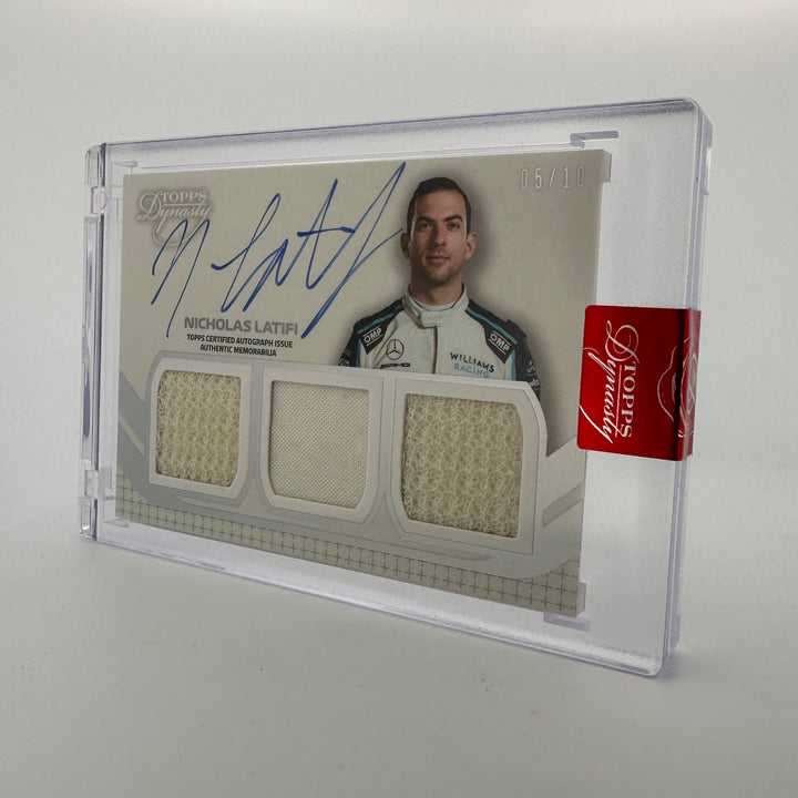 05/10 Silver - Nicholas Latifi #SDT-LN - 2021 Dynasty Triple Relic Autograph