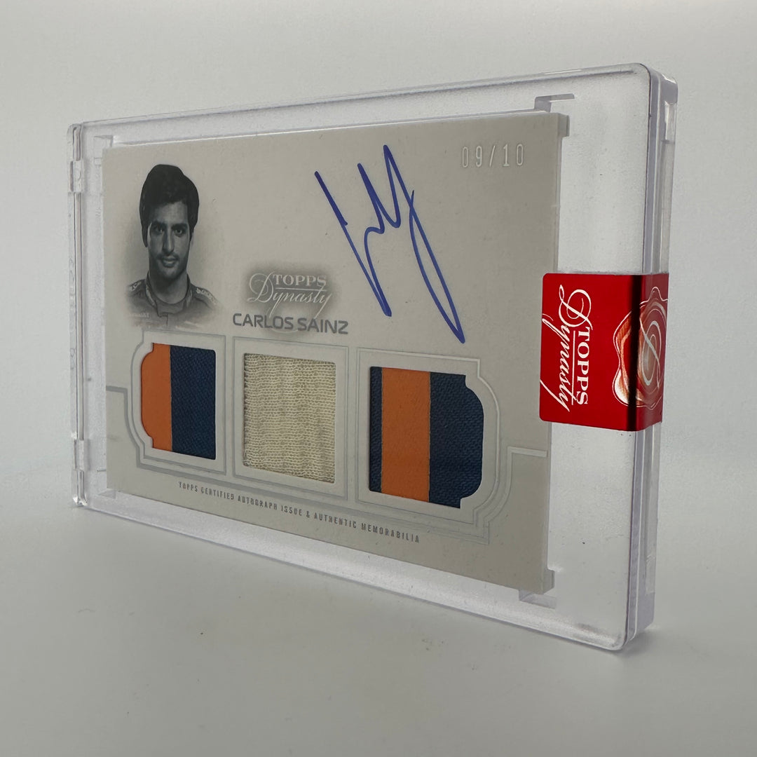 09/10 Silver - Carlos Sainz #TRA-ICS - 2020 Triple Relic Autograph