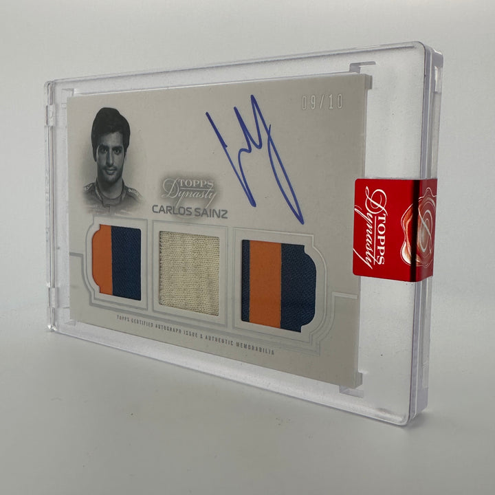 09/10 Silver - Carlos Sainz #TRA-ICS - 2020 Triple Relic Autograph