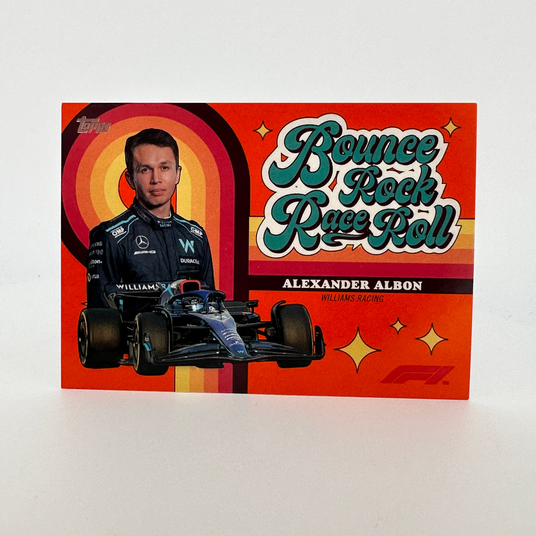 3/25 Orange - Alexander Albon - 2022 Topps Formula 1 - Bounce, Rock, Race, Roll