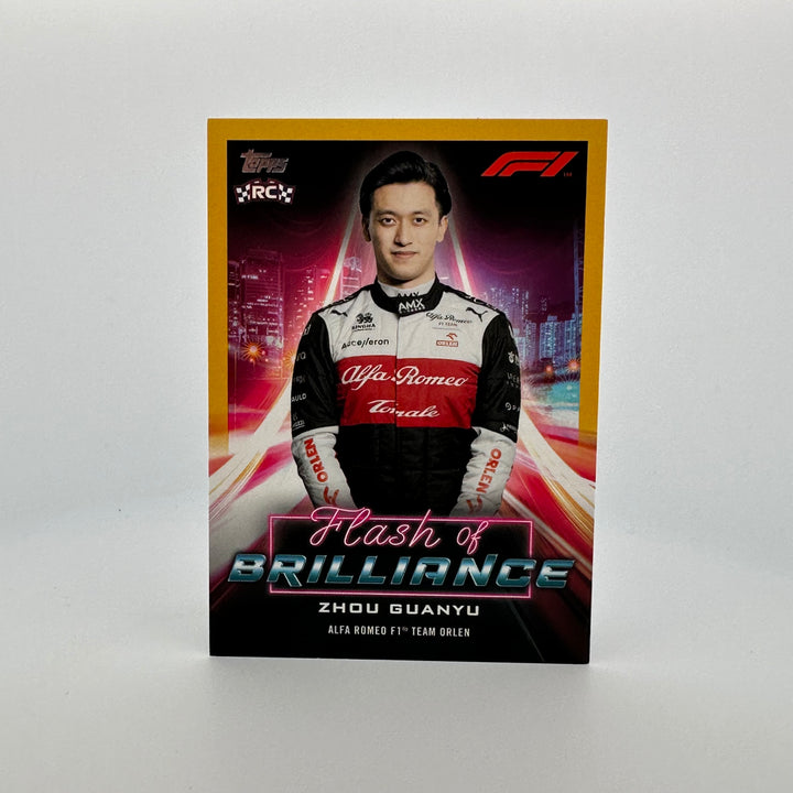 04/50 - Zhou Guanyu - #FOBZG - Flash Of Brilliance - Gold