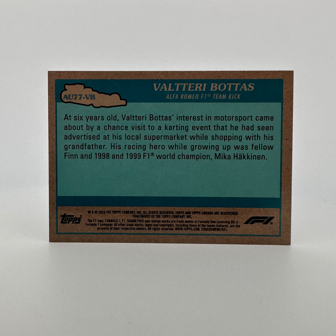 6/25 Orange - Valteri Bottas - Alfa Romeo - #AU77-VB - 1977 - 2023 Chrome