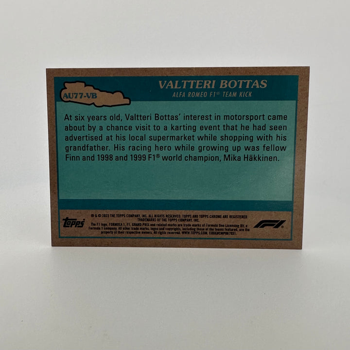 19/25 Orange - Valteri Bottas - Alfa Romeo - #AU77-VB - 1977 - 2023 Chrome