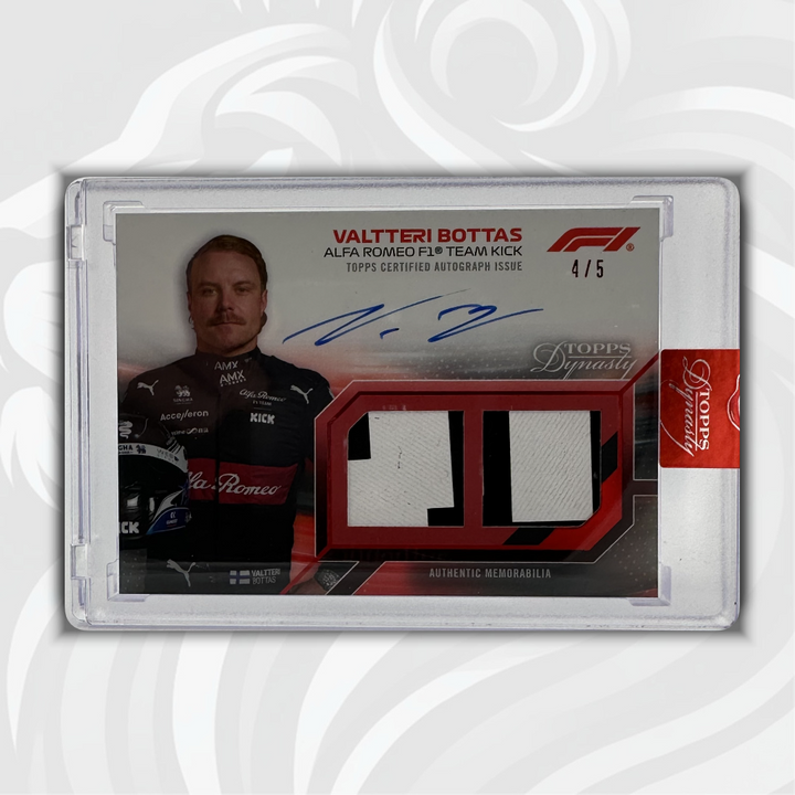 4/5 Red - Valtteri Bottas #SDDRA-VB - 2023 Topps Dynasty Dual Relic